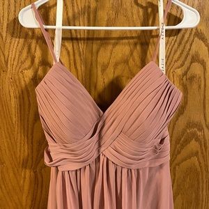 Azazie dusty rose bridesmaid dress